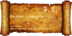 Hajduk Izabella névjegykártya